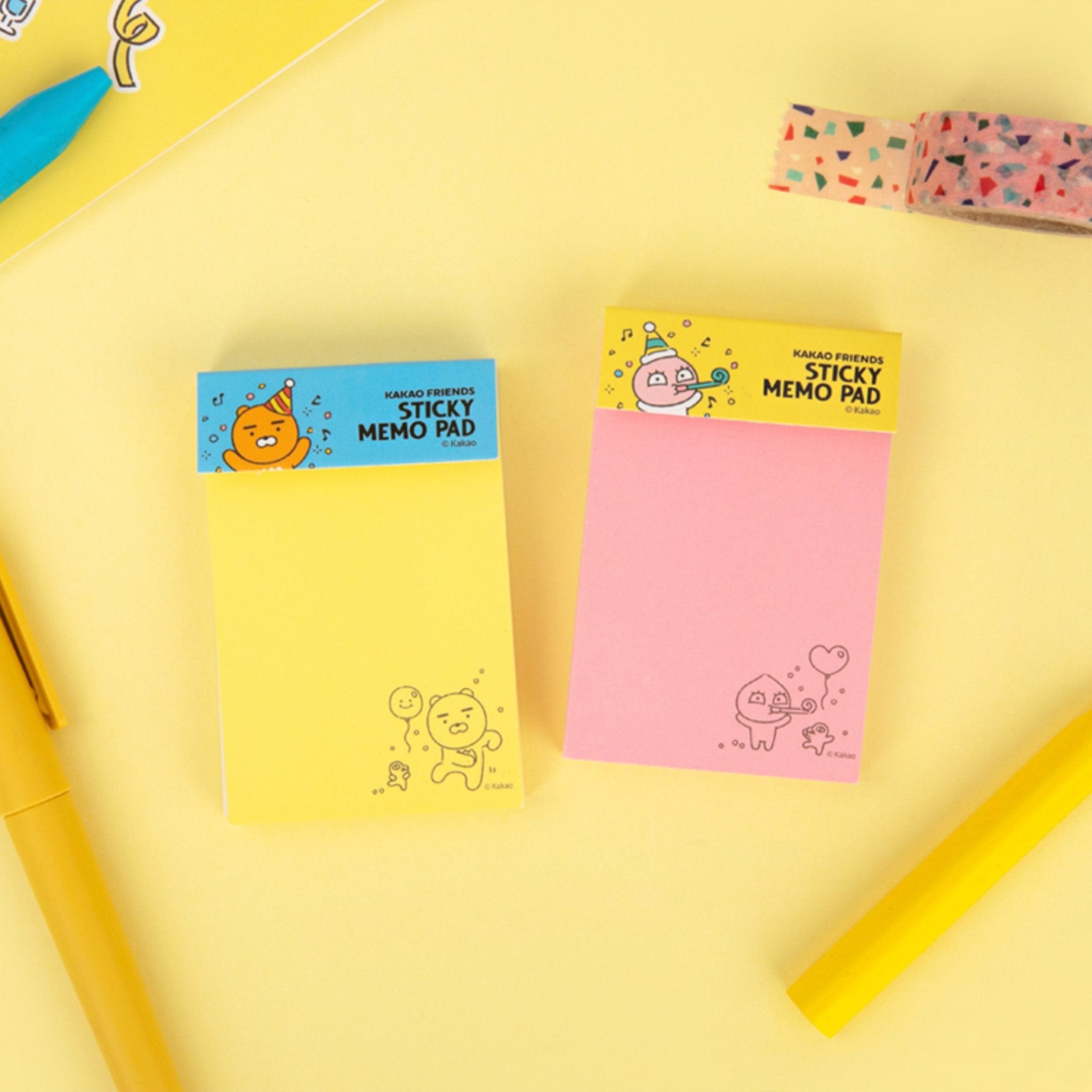 Akvarium Energize dråbe Kakao Friends Sticky Memo Pad Colorful Note - SkoopMarket